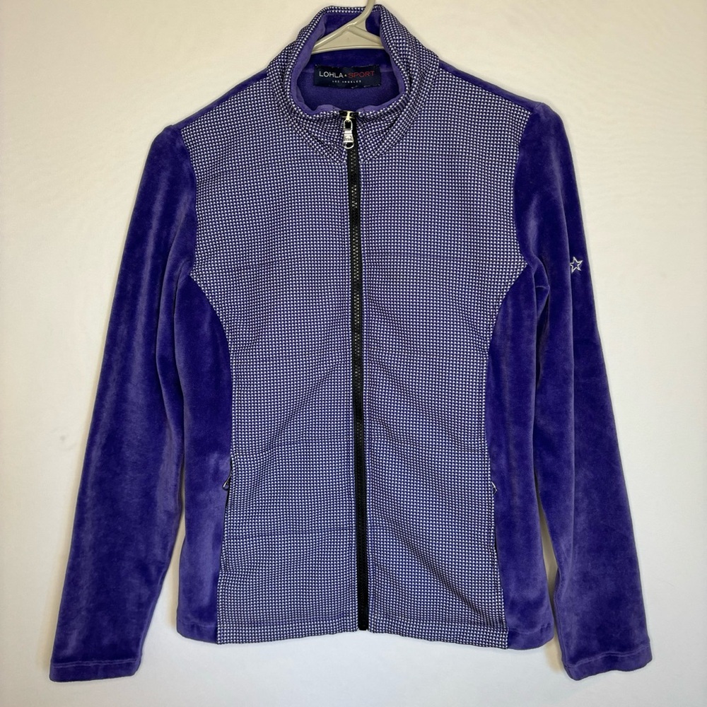 Lohla Sports Purple Zip Up Coat Jacket | Size Small